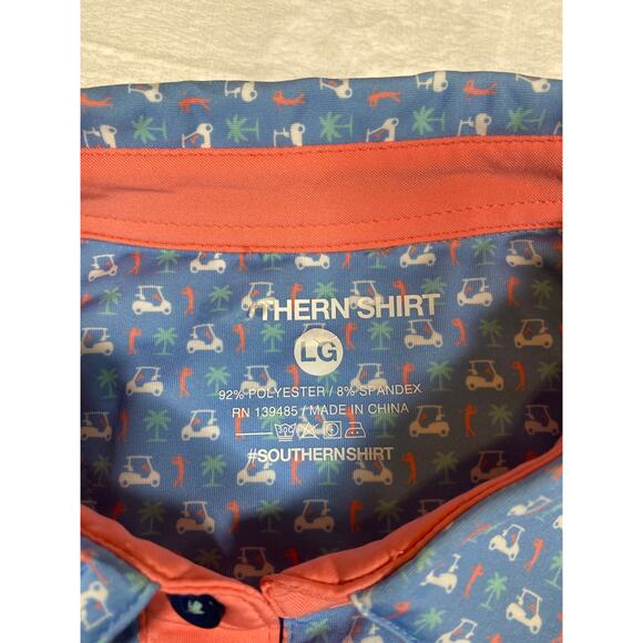 Southern Shirt Par Fore Large Performance Polo Shirt - Picture 5 of 7